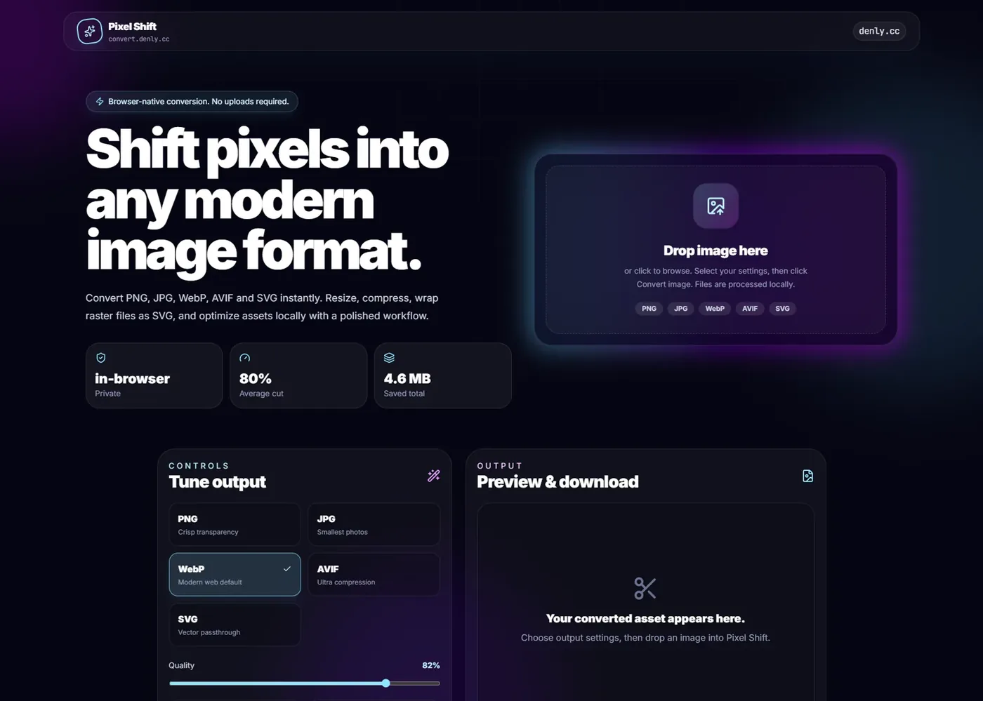 Pixel Shift image conversion